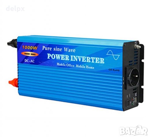 Инвертор синусоидален TY-1000-S 24VDC/220VAC 1000W