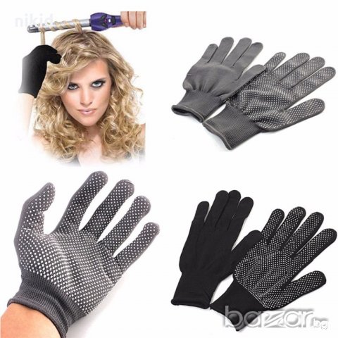 предпазни ръкавици от топлина при къдрене с маша преса фризьорски