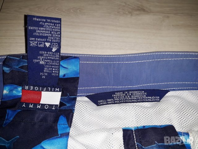 Мъжки къси плажни - бански - панталони с акули марка Tommy Hillfiger, снимка 3 - Къси панталони - 24029857