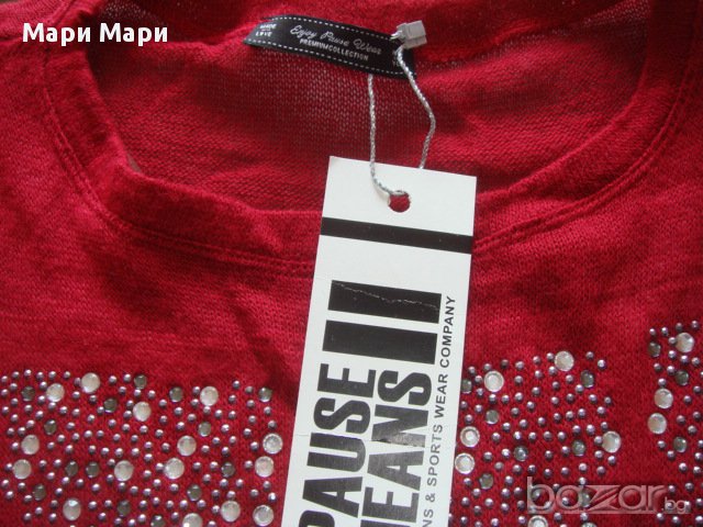 Pause Jeans туника червена 231603, снимка 2 - Туники - 14064943