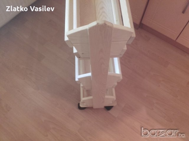 Дървен стелаж, снимка 5 - Кухни - 18813731