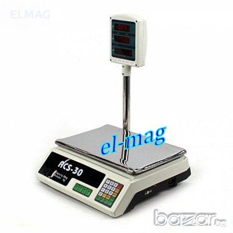 ЕЛЕКТРОННА ВЕЗНА СЪС СТОЙКА -40кг, снимка 2 - Други стоки за дома - 18746900