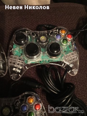 Xbox360 Afterglow Wired Controller - ЛИЦЕНЗИРАН прозрачен /контролер с кабел - употребяван, снимка 2 - Аксесоари - 16939085