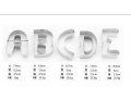 26 Големи метални букви азбука латиница резци форми за сладки фондан торта украса и др, снимка 2