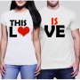 КОМПЛЕКТ ТЕНИСКИ THIS IS LOVE, снимка 1 - Тениски - 18902174