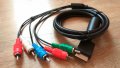 Компонентен кабел за PS2/PS3 конзоли, снимка 1 - Аксесоари - 16755591
