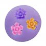 троен цвят цвете 3 цветя силиконов молд за фондан украса торта декорация мъфини, снимка 2