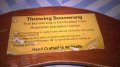 Throuwing boomerang hand crafted in australia-35/5см-внос швеицария, снимка 7