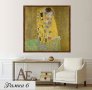 Картина Целувката- Густав Климт, репродукция, канава, класическа картина, рамкирана картина № 230, снимка 9