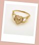 златен пръстен, годежен, РЪЦЕ ДЪРЖАТ СЪРЦЕ - 2.05 грама, размер 53 , снимка 3