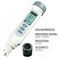 Водоустойчив pH метър и термометър + автоматично калибриране, снимка 5 - Други инструменти - 21857592