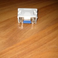 10.Продавам Преходник  DVI към VGA-НОВ.DVI-D - 24+1 към VGA, снимка 2 - Кабели и адаптери - 20730478