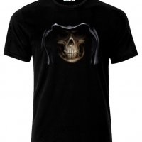 Мъжка тениска Gothic Devil Demon Skull Tattoo, снимка 1 - Тениски - 21424925