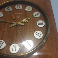 Ретро стенен часовник-Янтар , снимка 4 - Антикварни и старинни предмети - 24301565