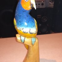 ретро колекция-папагал-дърво/лак-33х10см-внос франция, снимка 7 - Антикварни и старинни предмети - 20245035