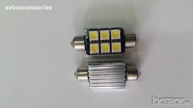 LED Диодна крушка C5W CANBUS C11, снимка 1