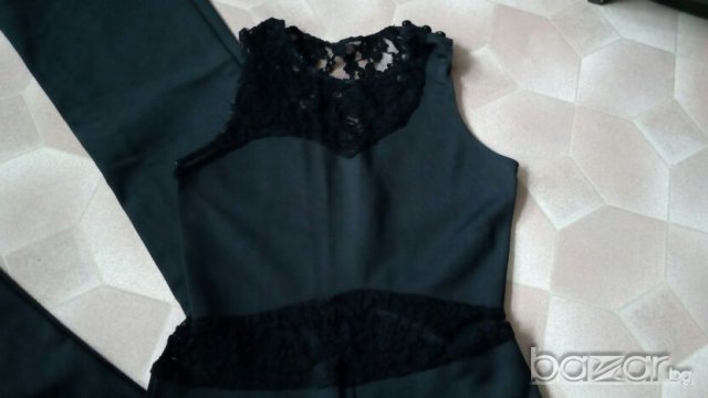 Черен,официален гащеризон с дантела, снимка 3 - Гащеризони - 19915219