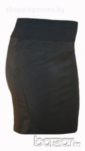 Офис пола за макси дами и бременни 0672 в черно, снимка 2 - Дрехи за бременни - 9307090