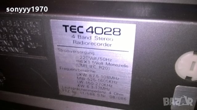 tec-стерео ретро машина-внос швеицария, снимка 12 - Ресийвъри, усилватели, смесителни пултове - 22935511