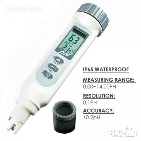 Водоустойчив pH метър и термометър + автоматично калибриране, снимка 5 - Други инструменти - 21857592