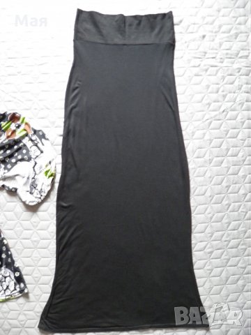 Дамски сет дълга черна пола и ефектна блуза/туника Yes or No, снимка 6 - Туники - 26177127