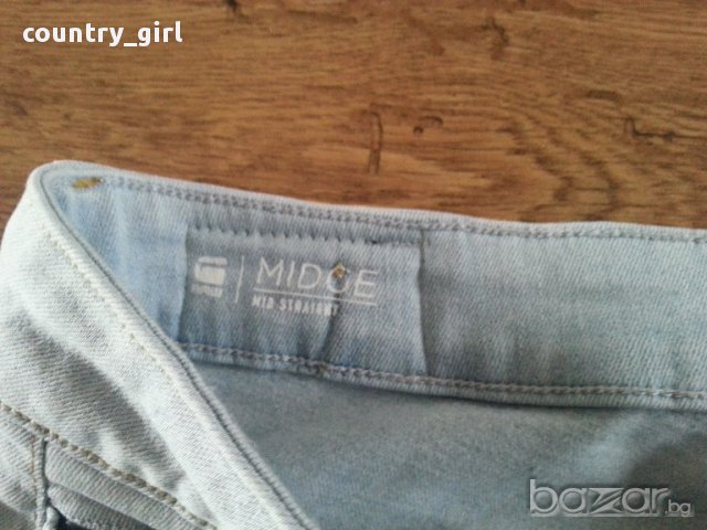 G-star Midge Mid Straight jeans - страхотни дамски дънки НОВИ, снимка 9 - Дънки - 16851448