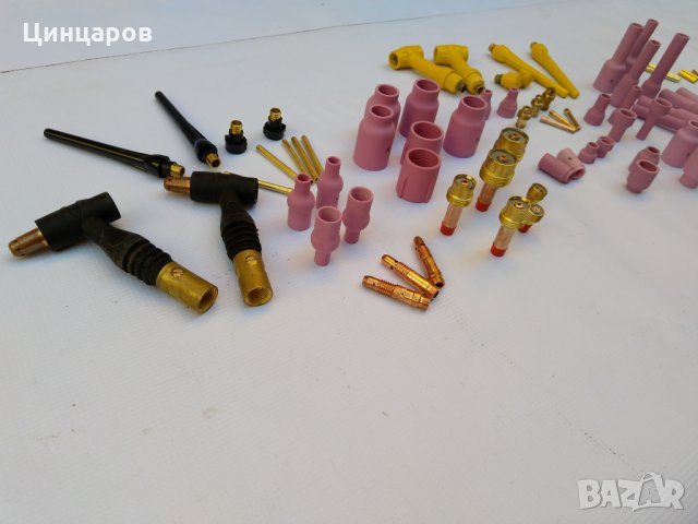 Тиг/Виг консумативи за аргонови шлангове.Дюзи стъклени и керамични,опашки,цанги,дифузьори и др., снимка 7 - Резервни части за машини - 23365160