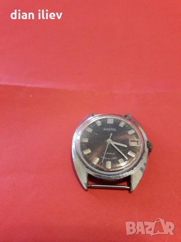 Стар механичен часовник-Восток , снимка 3 - Антикварни и старинни предмети - 25299341