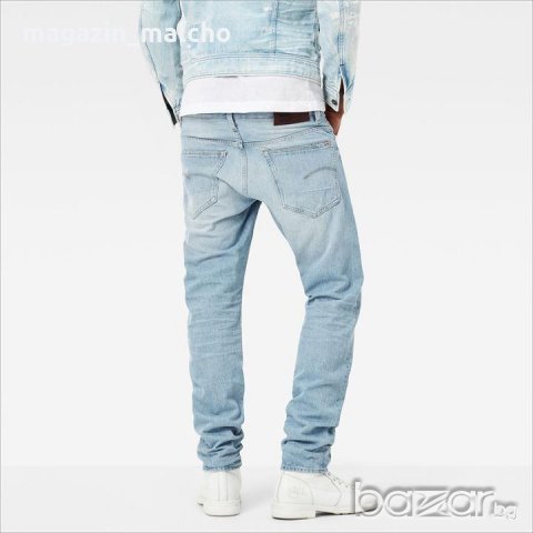 Мъжки Дънки - G-Star RAW 3301 Tapered; размери: W32 L34, снимка 2 - Дънки - 19106331