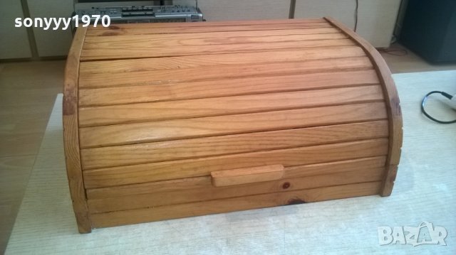 дървена кутия за хляб-лакирана-40х26х17см, снимка 7 - Други - 24849947