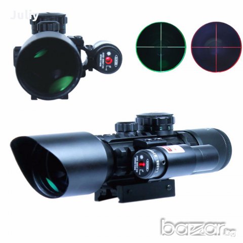 Оптика с лазерен прицел /модел M9 3-10x42/, снимка 7 - Оборудване и аксесоари за оръжия - 13547010