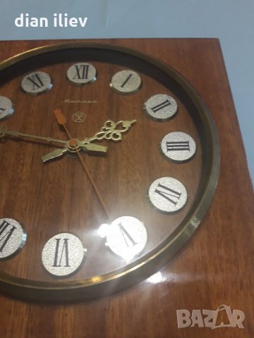 Ретро стенен часовник-Янтар , снимка 4 - Антикварни и старинни предмети - 24301565