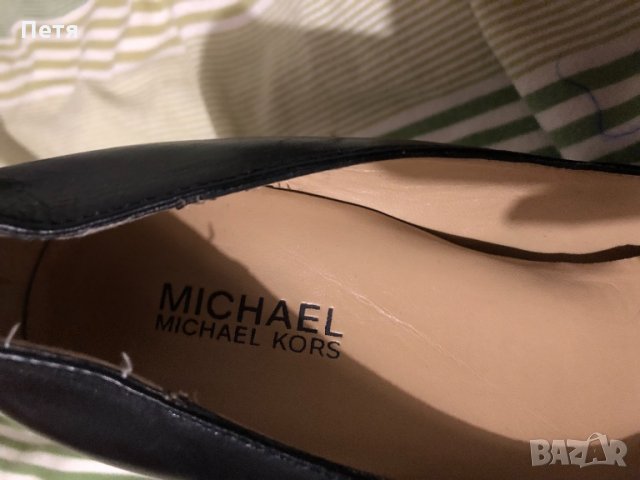 Michael Kors Черни обувки естествена кожа, снимка 2 - Дамски обувки на ток - 24841270