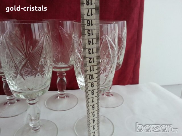 кристални чаши за вино , снимка 11 - Антикварни и старинни предмети - 20064069