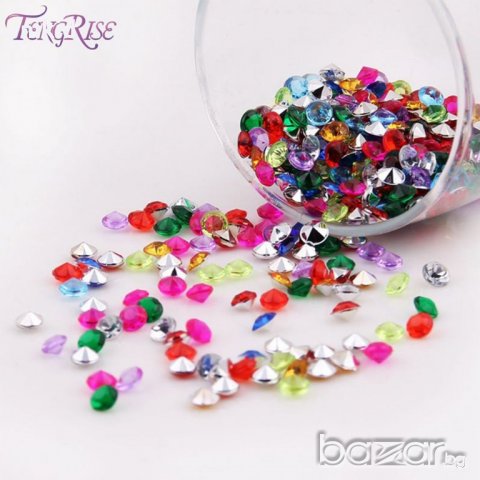 1000 бр 4.5mm декоратични камъни диаманти цветни за ръчна изработка