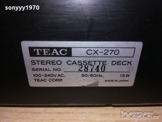 Teac cx-270-made in japan-нов внос швеицария, снимка 14 - Декове - 20565069