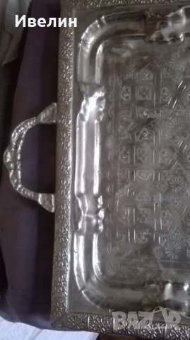 посребрена метална табла, снимка 3 - Антикварни и старинни предмети - 25031923