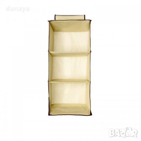 419 Висящ органайзер за дрехи сгъваем разпределител за гардероб с 3 рафта, снимка 7 - Други - 21963656