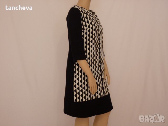 Нова рокля в черно и бяло - L, снимка 3 - Рокли - 24383313