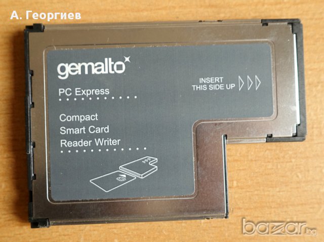 Gemalto PCI express cardbus smart card reader writer, снимка 2 - Кабели и адаптери - 17202517