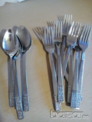 Различни видове вилици,лъжици,ножове.Различен брой,, снимка 3 - Прибори за хранене, готвене и сервиране - 20456675