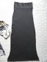 Дамски сет дълга черна пола и ефектна блуза/туника Yes or No, снимка 6