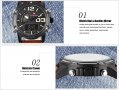 Стилен мъжки часовник NAVIFORCE с аналогов и дигитален LCD дисплей , снимка 2