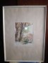Подписана картина"Стари дървета"-суха игла-1985година, снимка 2