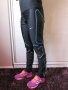 Nike Dri-Fit Running Long Tights L Black-Blue, снимка 15