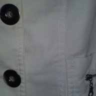 Дамско сако бяло памук Размер С, силно вталено Елегантен модел, но стои идеално и с кецове или марат, снимка 4 - Сака - 14036038