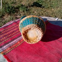 Старо плетено шише,дамаджана, снимка 6 - Антикварни и старинни предмети - 22892506