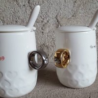 Оригинални чаши за младоженци, снимка 1 - Романтични подаръци - 16985001