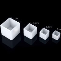 4 размера 3D КУБ квадрат силиконов молд форма калъп смола за сладкарство и бижута декорация свещи гл, снимка 1 - Форми - 26155013