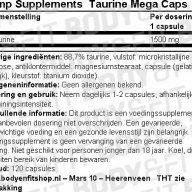Olimp Taurine 1500 мг, 120 капсули, снимка 3 - Хранителни добавки - 10779165